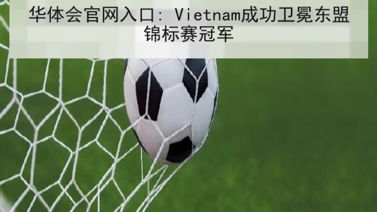 华体会官网入口: Vietnam成功卫冕东盟锦标赛冠军